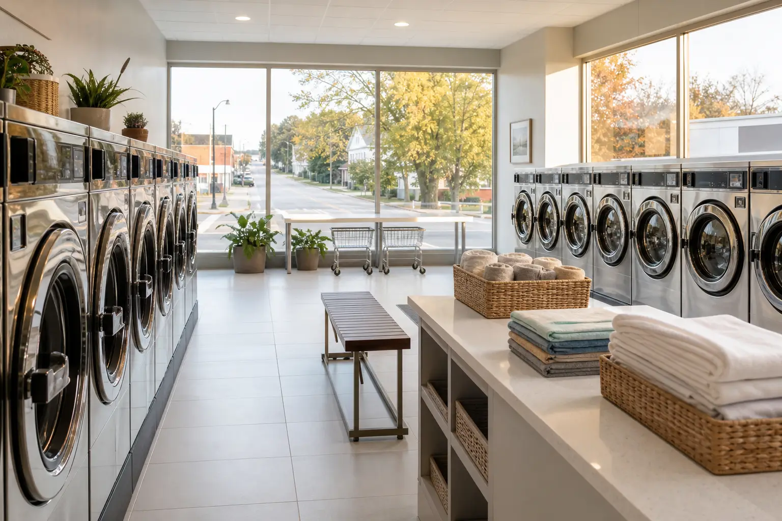 Laundry service near Logan Ohio at Highlander Laundromat in Nelsonville